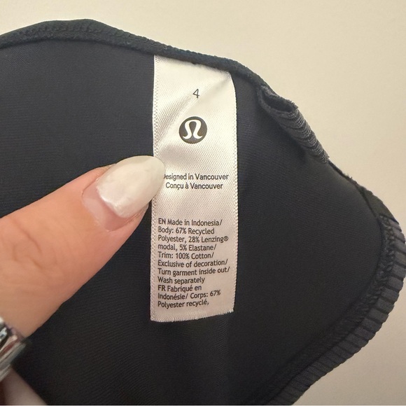 Lululemon Softstreme Ribbed Cropped Tank Top Black - Picture 6 of 6